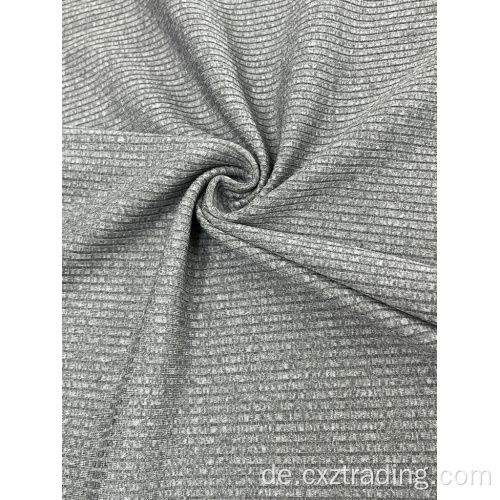 Polyester -Spandex -Rippenbürste 2*2/4*4 Strickgewebe gefärbt